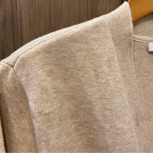J Jill Large Sweater Cardigan Long Button front Brown Tan Color Block - Picture 3 of 11